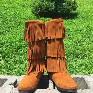 Minnetonka Fringe Boot